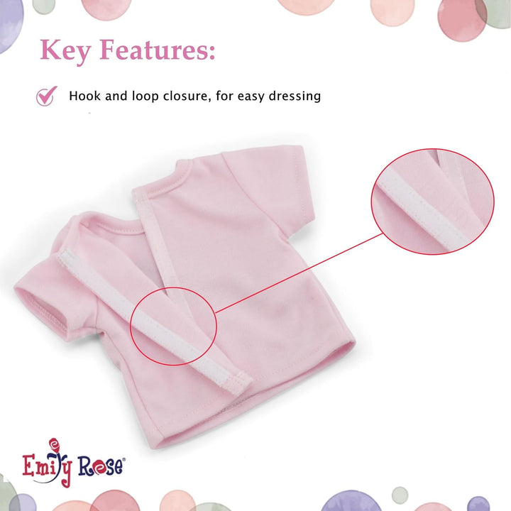 Emily Rose Ropa de muñeca de 14 pulgadas, 5 piezas de pijama de koa...