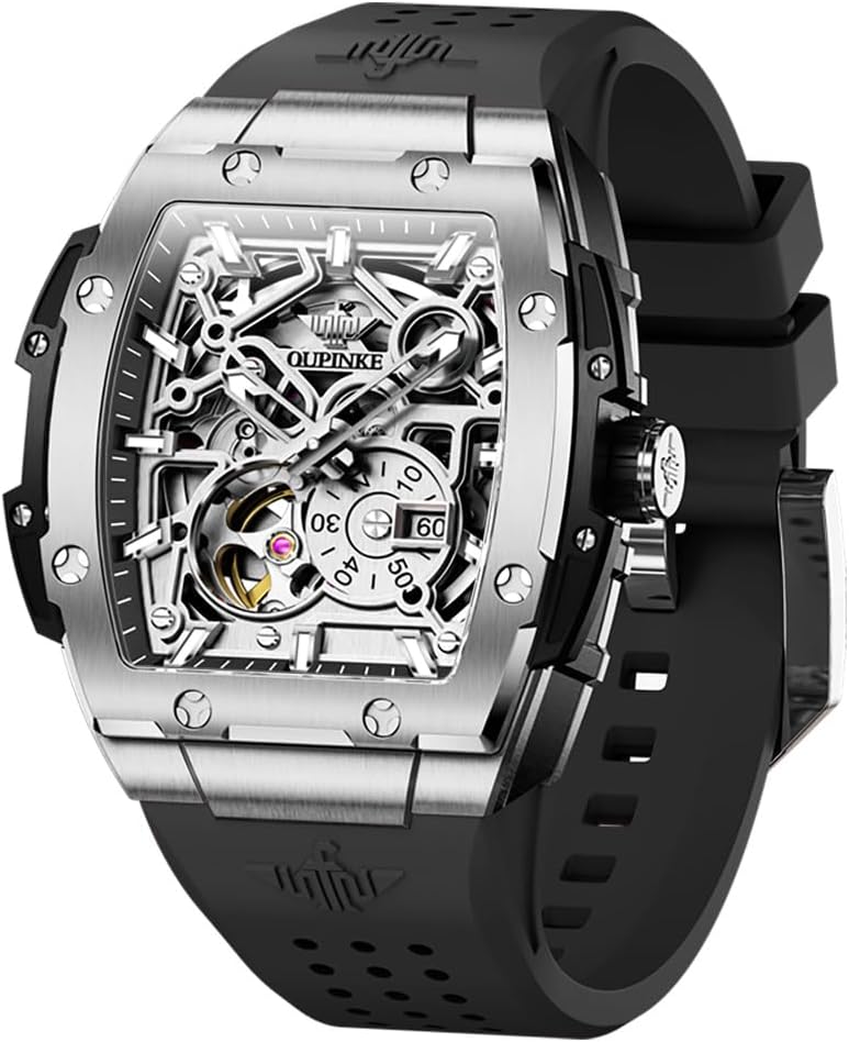 OLEVS Relojes para hombre, de cara grande, de acero inoxidable, resistente al agua, con fecha, analógicos, de cuarzo, modernos, de negocios, relojes de pulsera para hombre