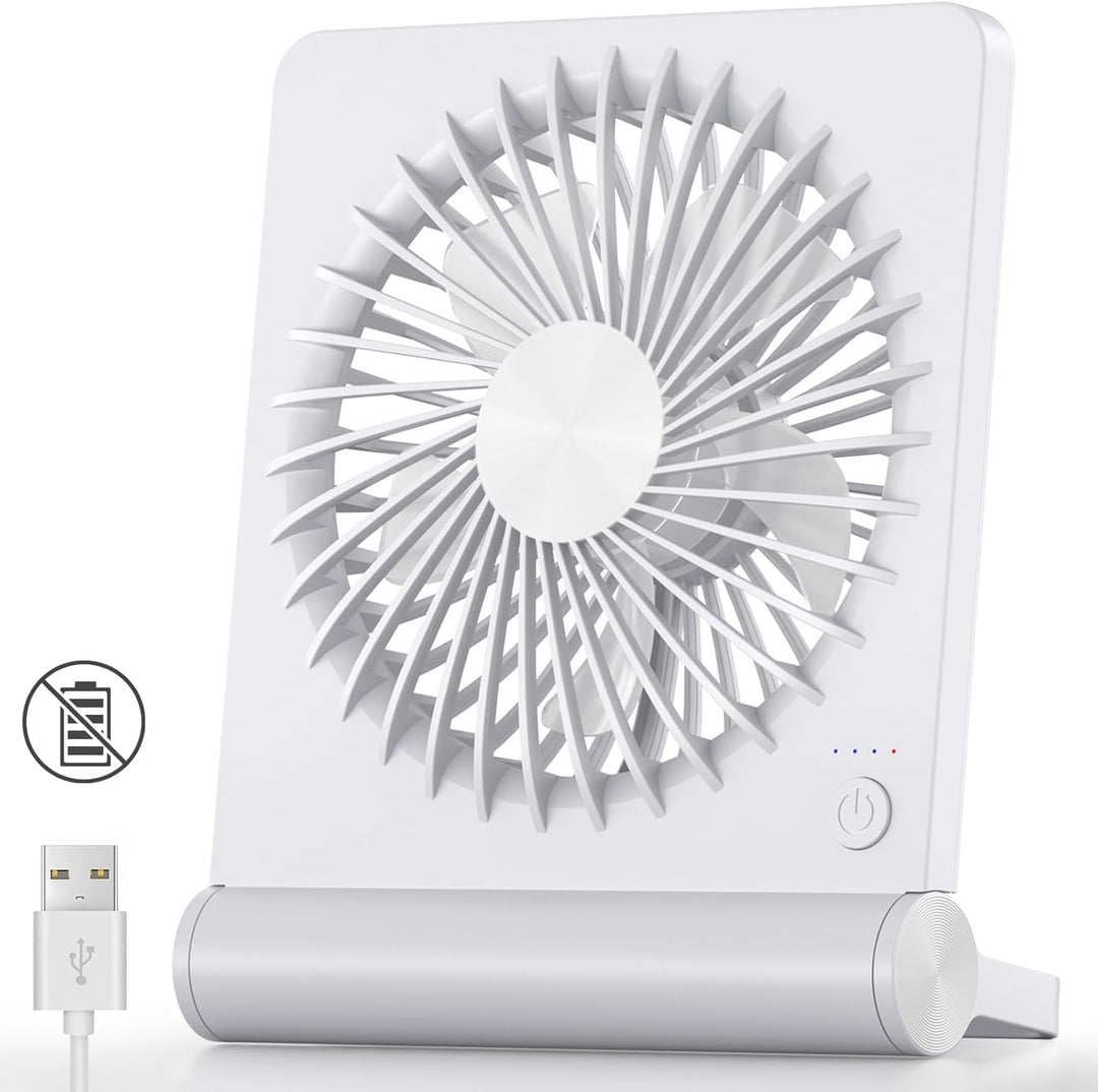 Koonie Ventilador USB, ventilador de escritorio pequeño ultra silen...