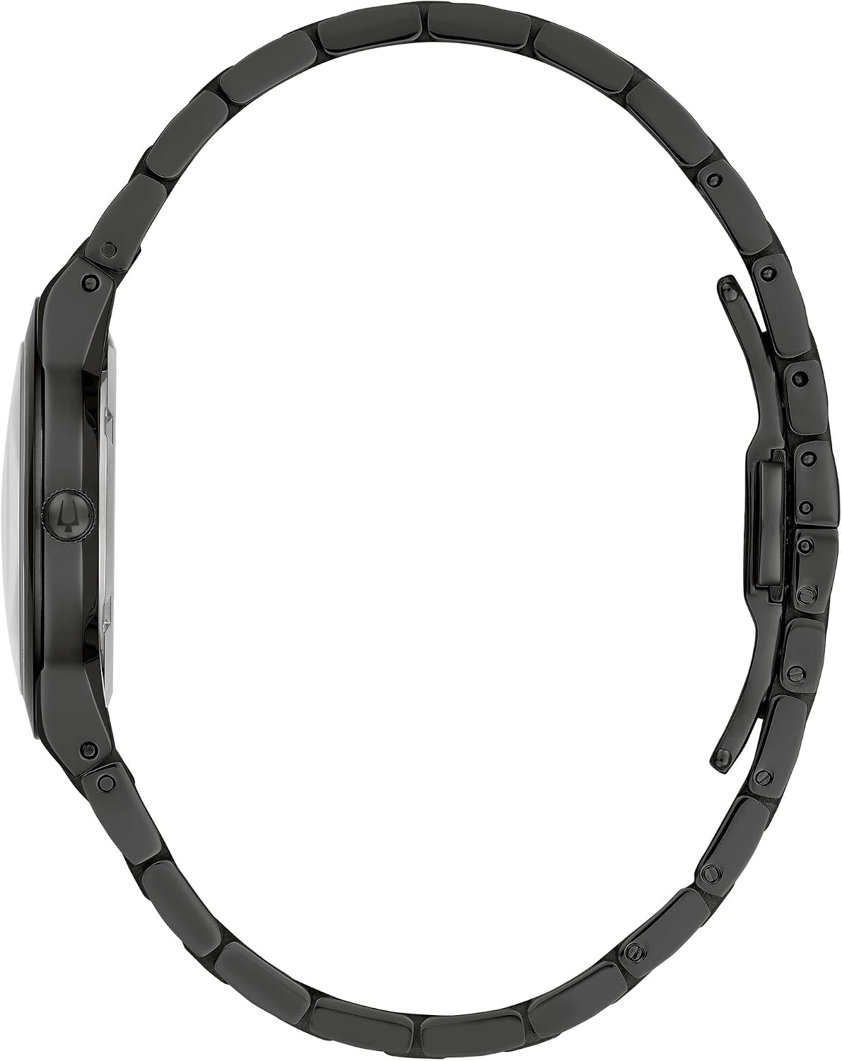 Bulova Reloj moderno de cuarzo de 2 manecillas de acero inoxidable Millenia para mujer, estilo de esfera negra: 98L314