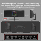 Monitor 5K, Z-Edge 49 pulgadas 1500R monitor curvado para juegos, m...