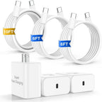 Cargador rápido de 45 W para iPhone 17 Pro Max, cables USB C súper rápidos