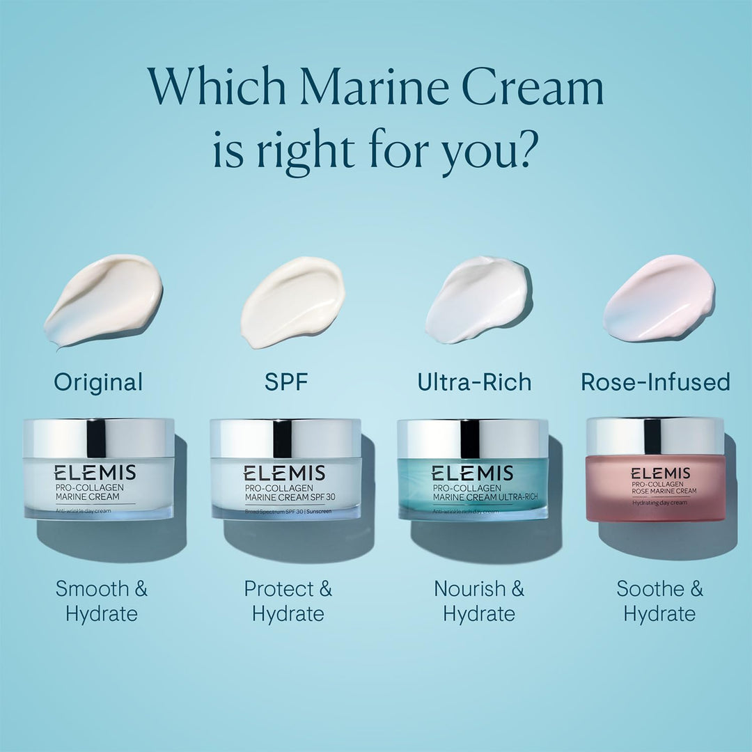 Crema ELEMIS Pro-colágeno marino, hidratante facial diario ligero a...