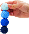 ONO Signets – Bolas magnéticas de silicona con hoyuelos, protuberancias y ondas texturizadas | Divertido juguete de mano para adultos | Ayuda a aliviar el estrés, la ansiedad, la tensión (Zafiro