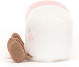 Jellycat Peluche de comida de malvaviscos rosa y blanco