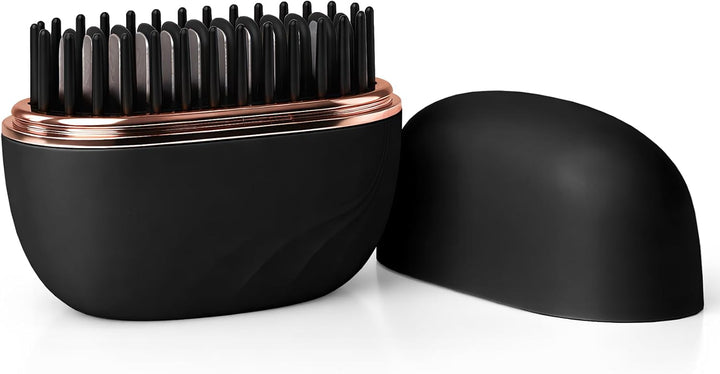 Mini alisador de pelo, cepillo Glam inalámbrico portátil, control d...