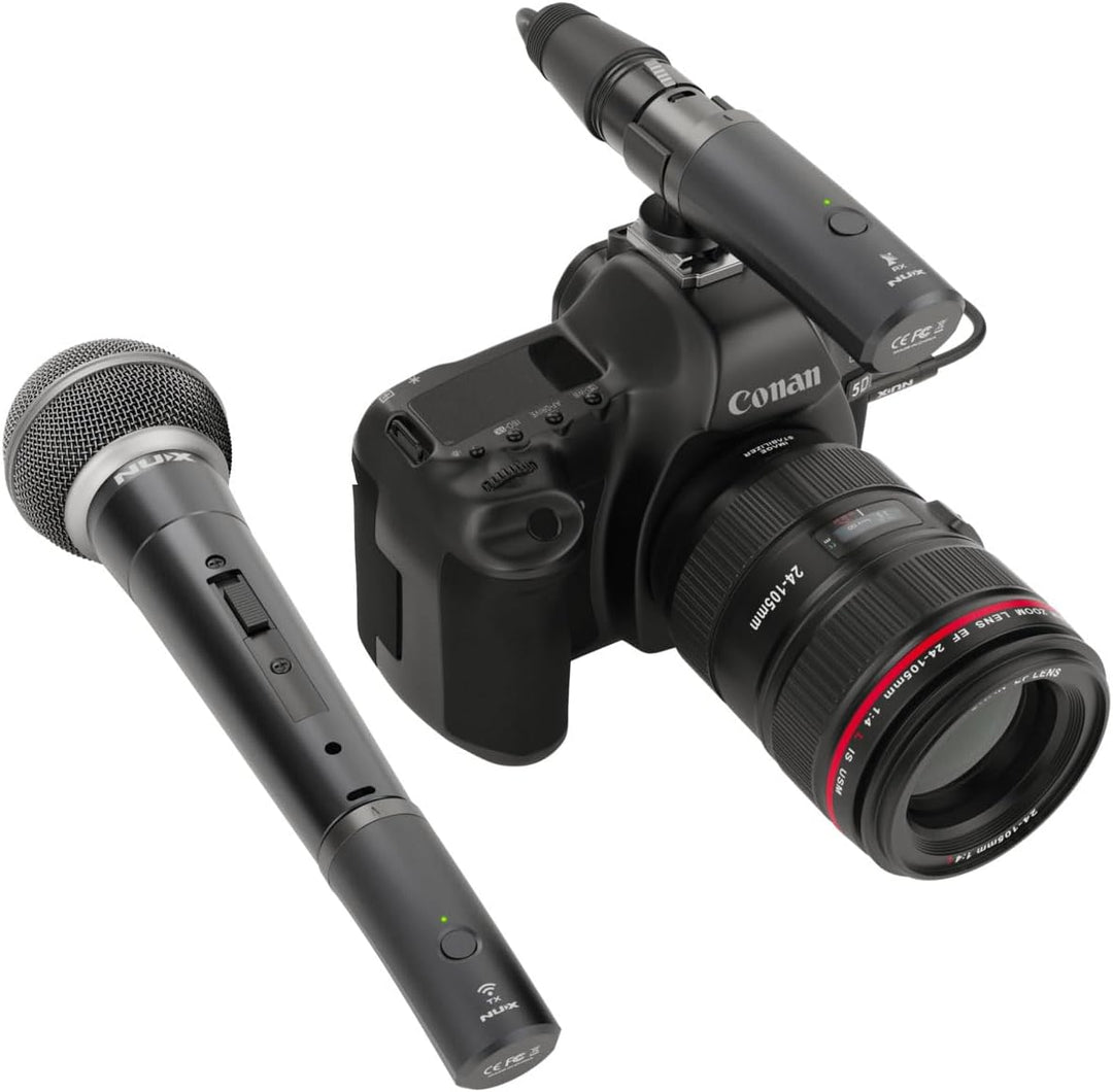 Sistema de Micrófono Inalámbrico NUX B-3RC 2.4GHz con Estuche de Ca...