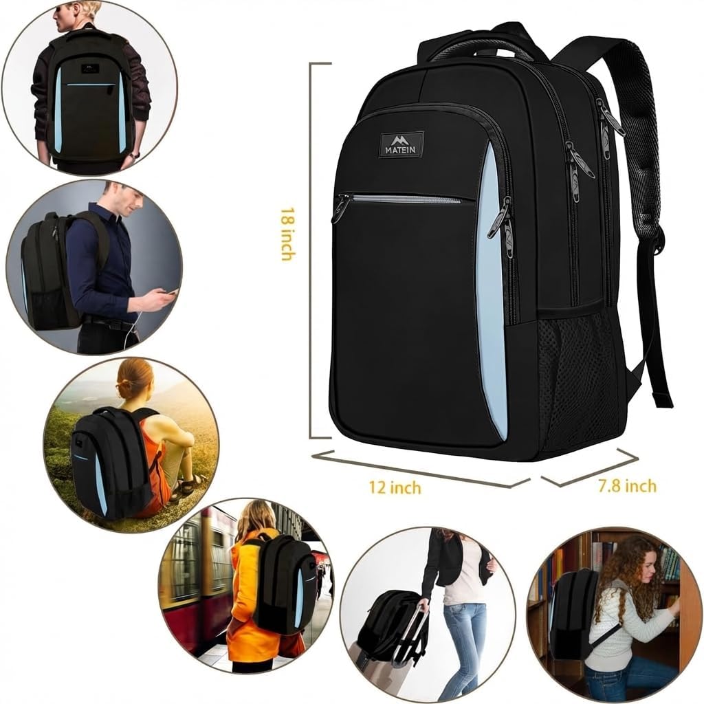 MATEIN Mochila de Viaje para Laptop para Hombres, Mochila de Negoci...