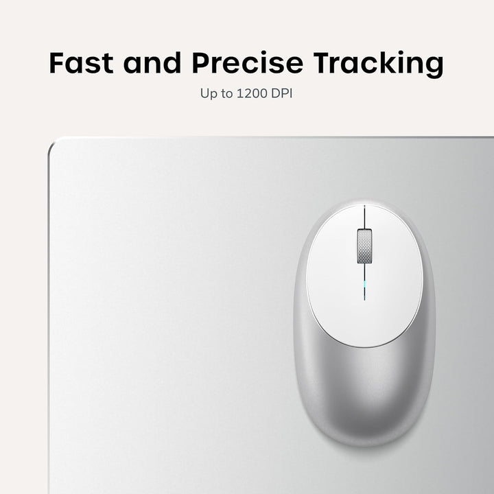 Satechi M1 - Mouse inalámbrico Bluetooth, recargable USB-C, compact...