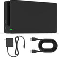 Estación de acoplamiento para interruptor/interruptor OLED, juego de base de TV 3 en 1 de repuesto con módulo IC original, cargador de CA y cable HDMI de alta velocidad para salida HD 1080P y carga de