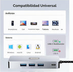 Aplimln, hub USB 3.0 de 3 puertos