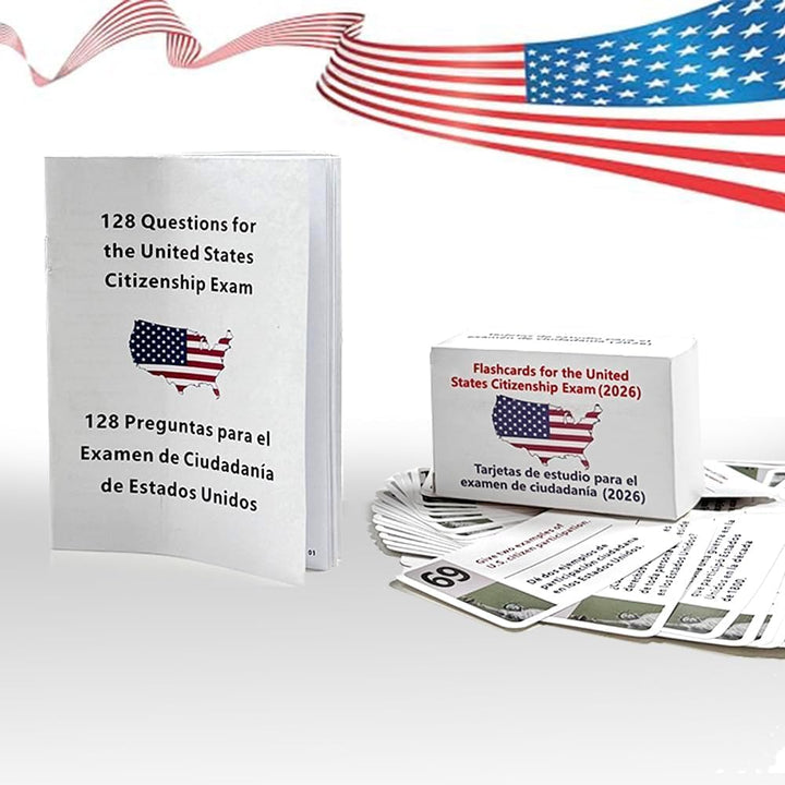 2026 US Civic Test Shorthand Card-128 US Citizenship Test