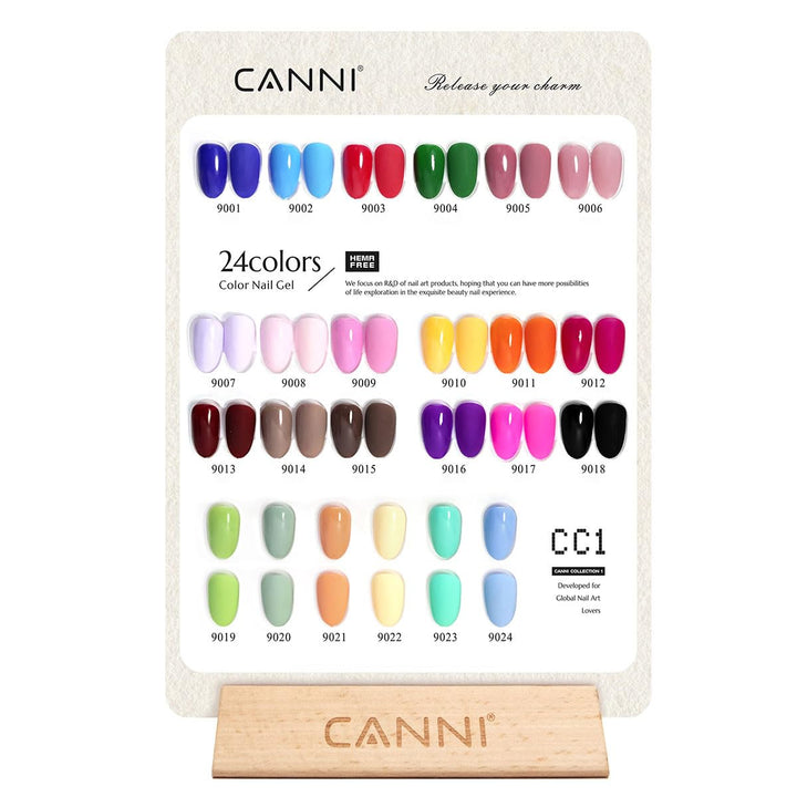 CANNI CC1 - Juego de 30 unidades de esmalte de uñas en gel sin hema...