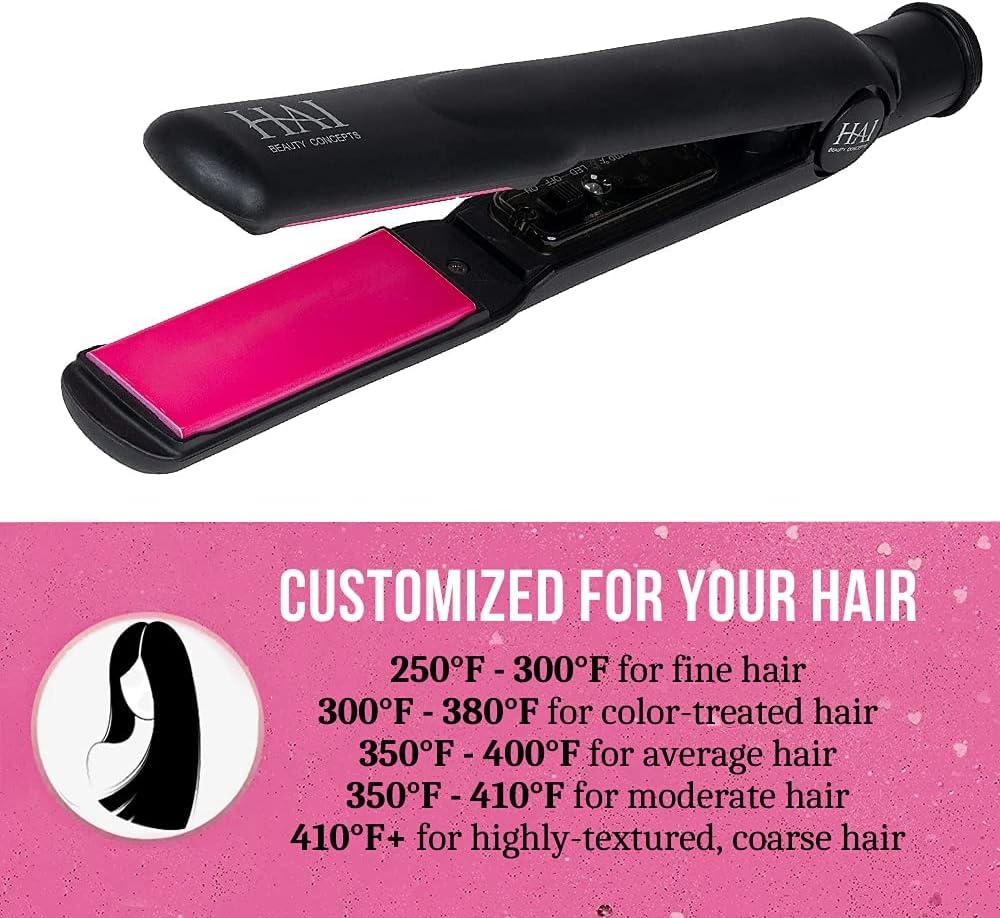 HAI - Plancha plana convertible para mujer, cerámica profesional co...