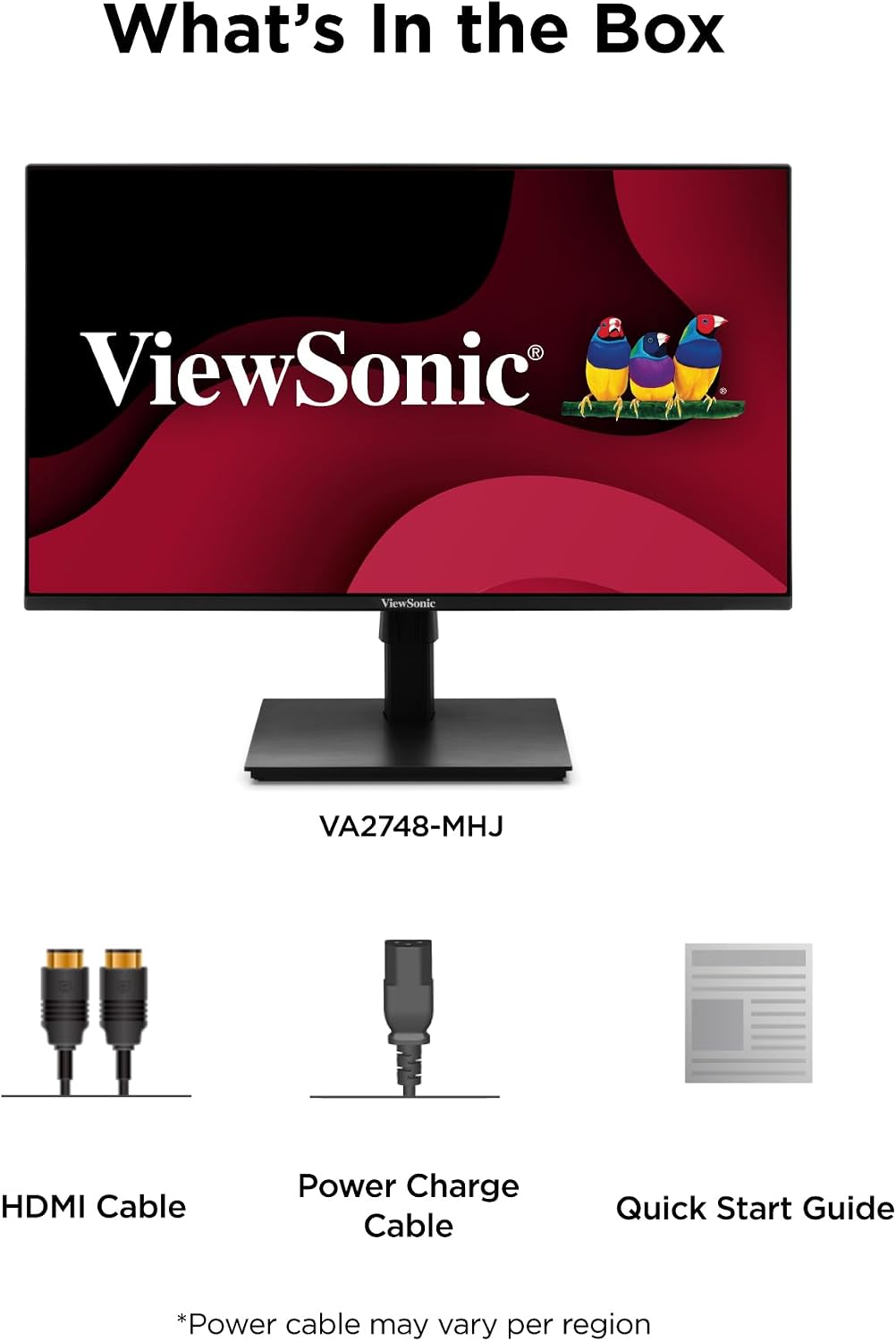 ViewSonic VA2748-MHJ Monitor de 27 pulgadas 1080p, pantalla IPS con...