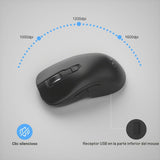 MageGee V990 Combo de teclado y mouse inalámbricos cremosos, 99 tec...