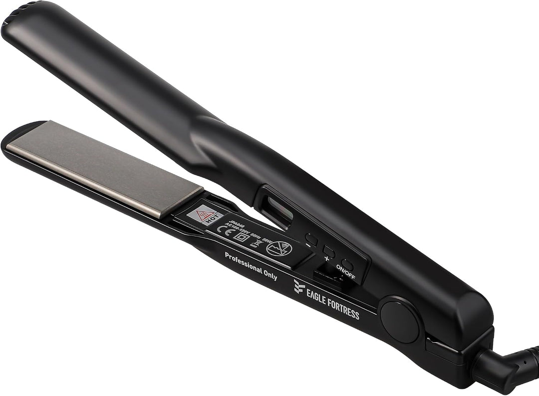 Eagle Fortress Plancha de pelo para mujer, crimpadora de cabello de...