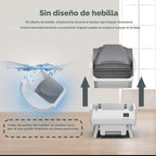 Caja de arena automática para gatos, control de aplicación, diseño abierto, monitor de salud inteligente, adecuado para gatos medianos y gatitos, seguridad antipellizcos, funcionamiento