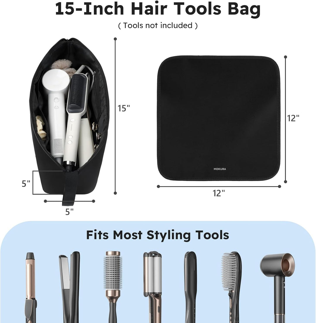 MOKURA - Bolsa de viaje para herramientas de calor para el cabello...