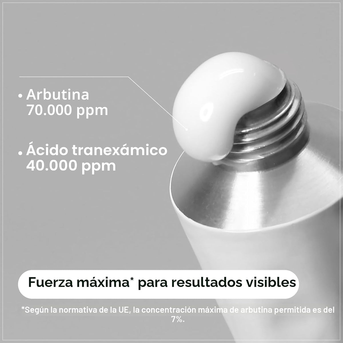 TOSOWOONG Arbutin 7% + Ácido Tranexámico 4% Crema, 70,000ppm Arbuti...