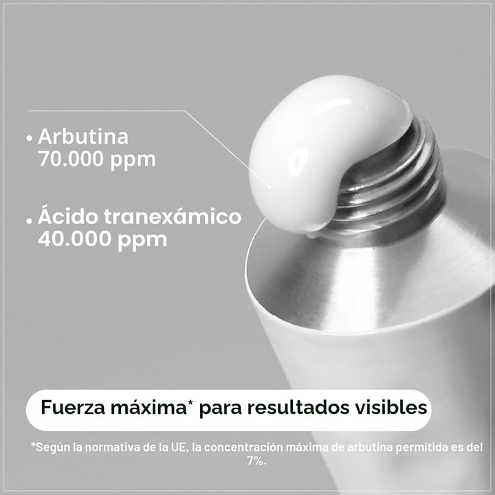 TOSOWOONG Arbutin 7% + Ácido Tranexámico 4% Crema, 70,000ppm Arbuti...