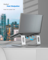 Nulaxy - Soporte para laptop, soporte de aluminio ergonómico para c...