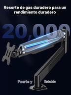 suptek - Soporte de escritorio para laptop, soporte de montaje para monitor y laptop totalmente ajustable para portátil de 13 a 18 pulgadas y pantalla de monitor de 17 a 35 pulgadas