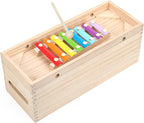 Montessori Toys, Bloques de Construcción de Madera Sólida y Formas, Juego de Xilófono