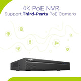 SANNCE Sistema de cámara de seguridad 4K POE - Grabadora NVR de 8 c...