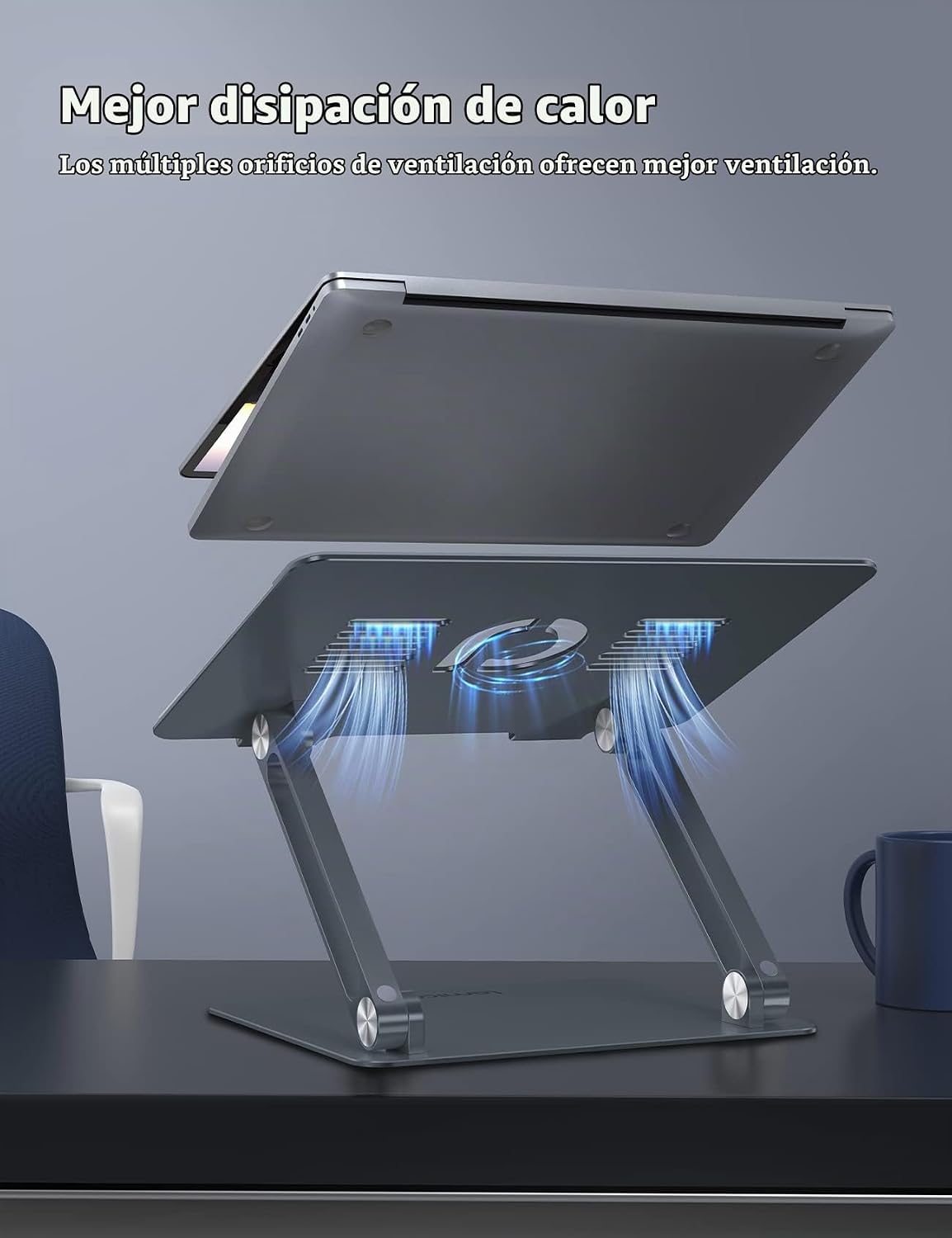 Lamicall Soporte ajustable para computadora portátil para MacBook A...