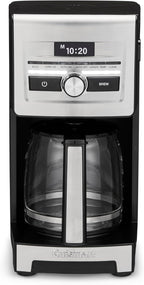 Cuisinart Personal Brew™ - Cafetera de 12 tazas, cafetera automática, cafetera programable para comodidad de preparación casera con fuerza de preparación ajustable, acero inoxidable/negro, DCC-12