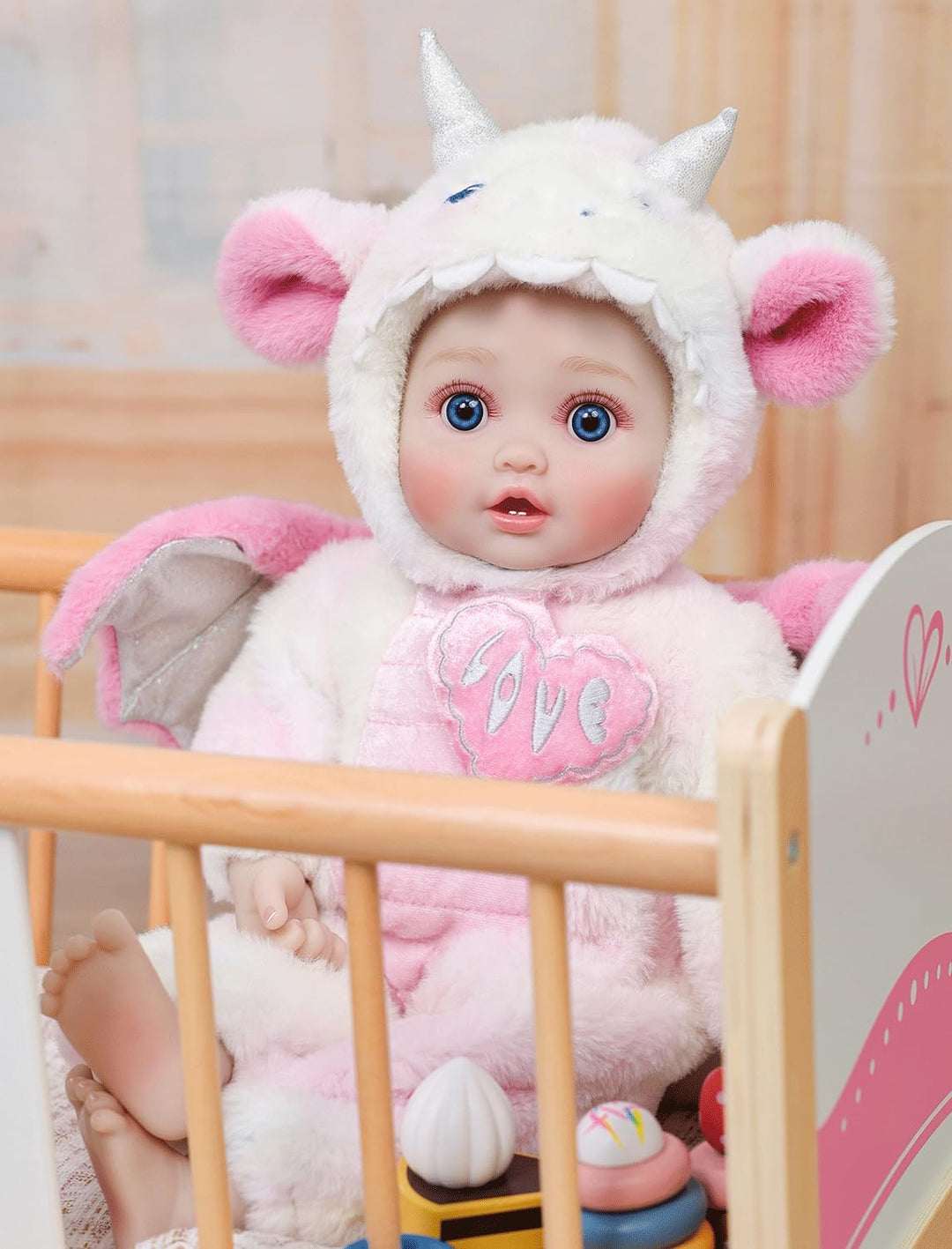 Cloveray Muñecas de bebé, muñeca de 18 pulgadas de gran tamaño, muñ...