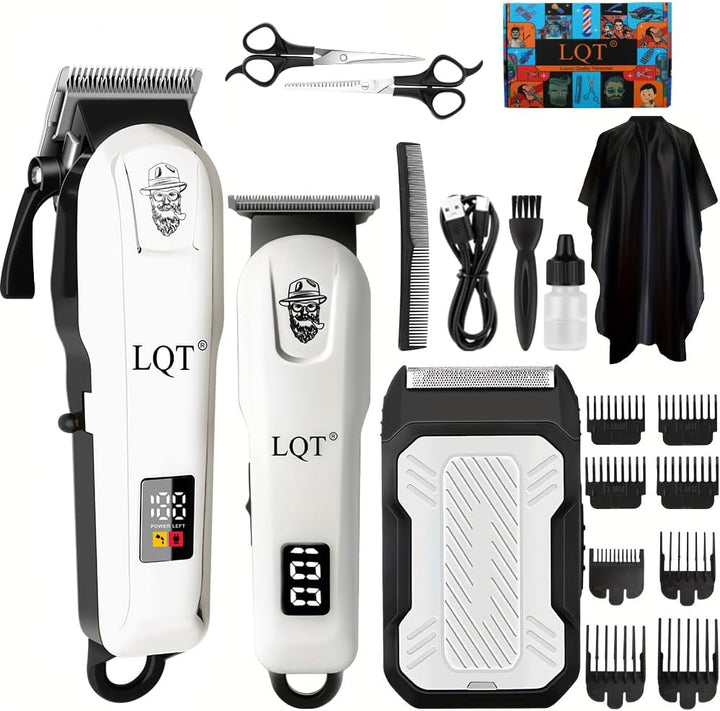 LQT Cortadora de pelo para hombres, juego de cortapelos y recortado...