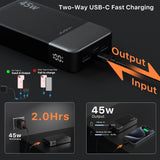JUOVI J2621 Banco de Energía Cargador Portátil 20000mAh 45W, Paquet...