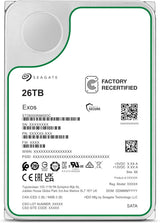 Seagate Exos - Disco duro interno de 26 TB - 3.5 pulgadas CMR SATA...