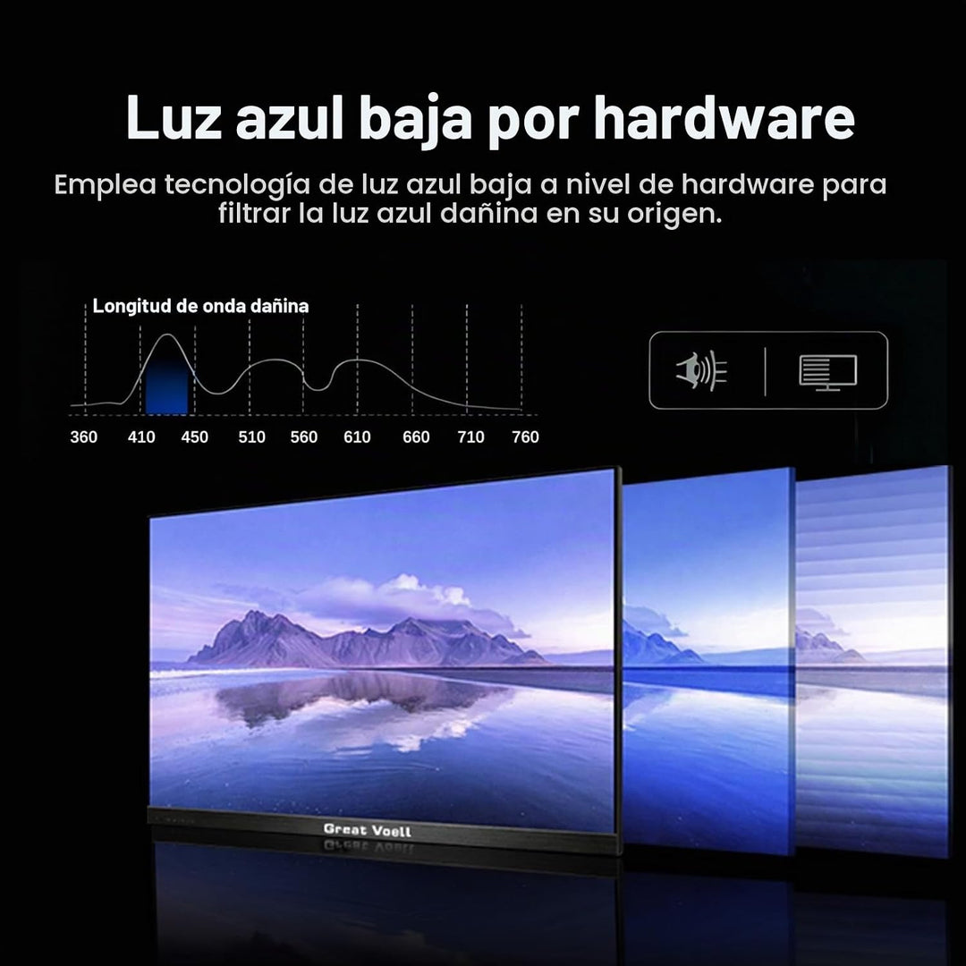 Great voell Monitor curvo para juegos de 24 pulgadas 200Hz, pantall...