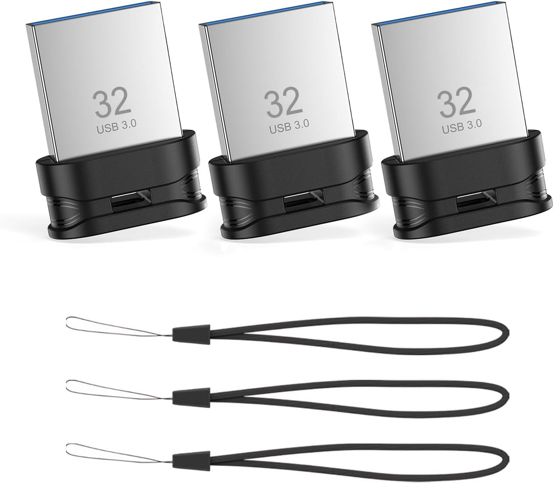 Mini unidad flash USB 3.0 de 32 GB, paquete de 3 unidades, unidad d...