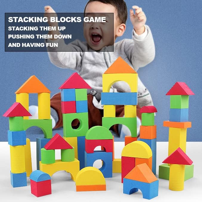Bloques de espuma para niños pequeños juego de 138 piezas