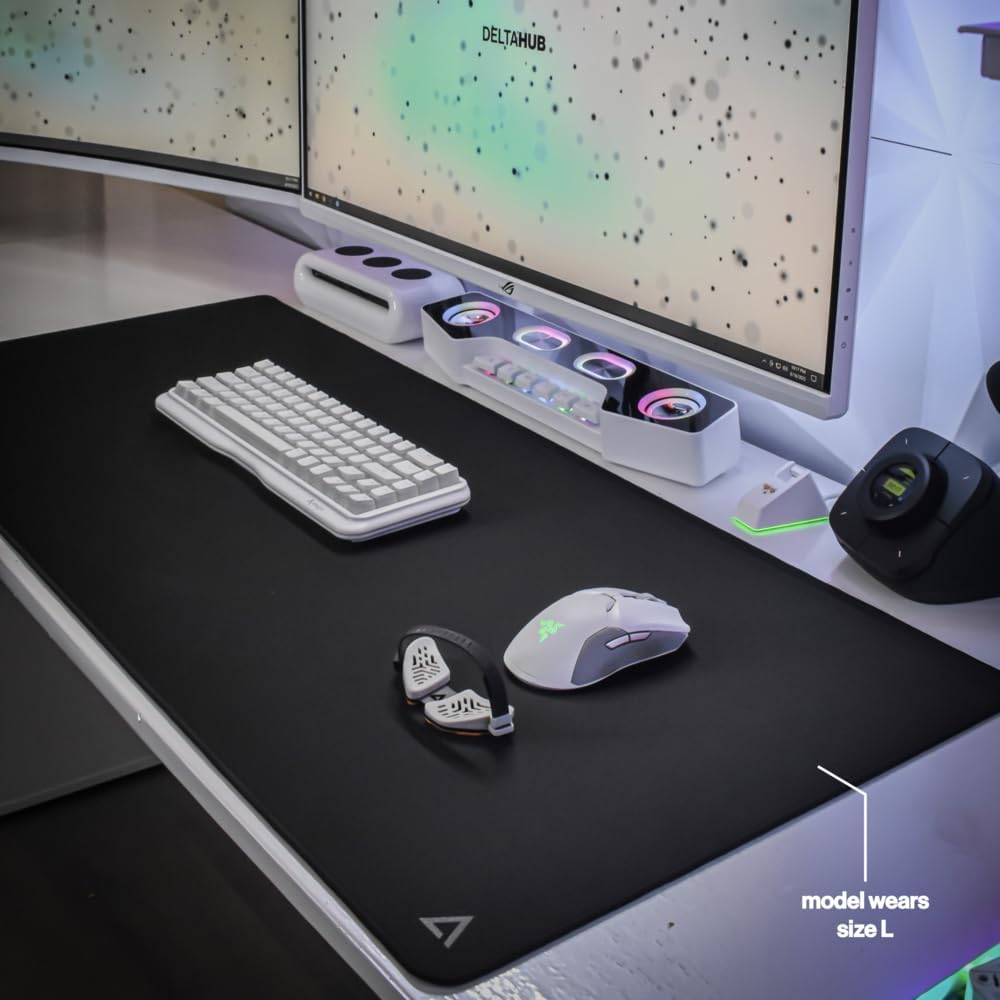 DELTAHUB Protector de escritorio para videojuegos, alfombrilla de mouse, alfombrilla de escritorio de oficina, parte superior de neopreno antideslizante, tapete de escritorio, almohadilla de escritorio para laptop, almohadilla de escritorio impermeable