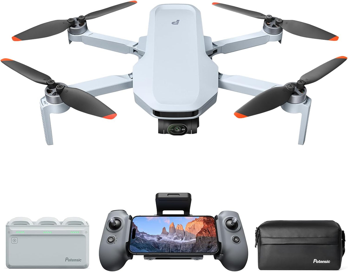 Potensic ATOM 2 Drone con cámara para adultos 4K, rango de 6.2 mi