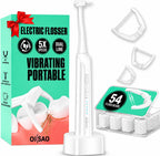 OILSAO hilo dental eléctrico de doble línea, 54 cabezales de recamb...