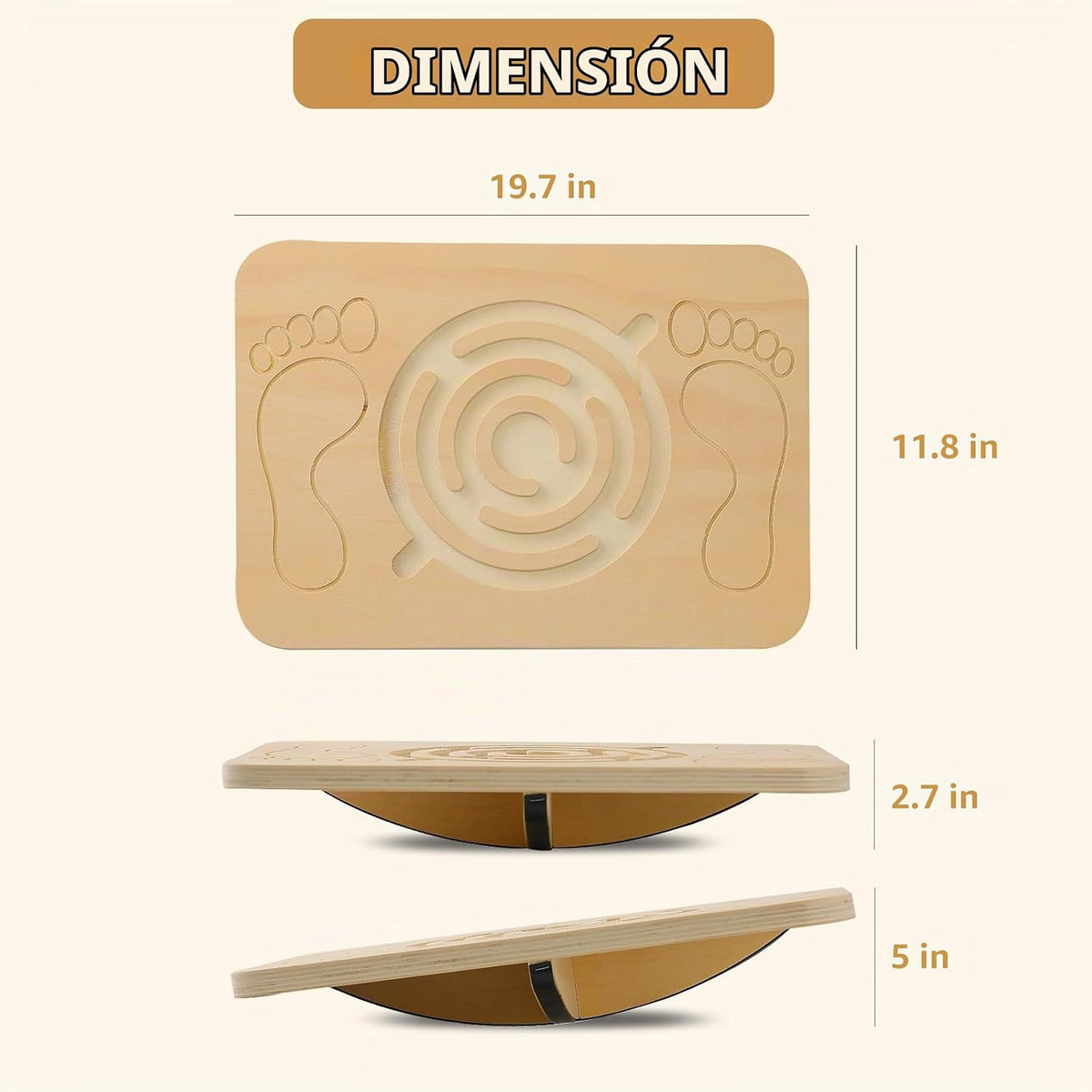Juoe Tabla de equilibrio de laberinto para niños y adultos, hasta 350 libras para habilidades de coordinación, carreras de obstáculos, juguetes de equilibrio sensorial para niños, tabla de equilibrio