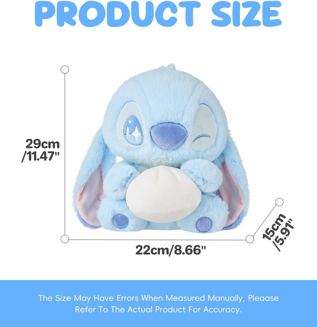 Disney Lilo and Stitch - Colección de la serie de comida de peluche, 11.5 pulgadas, figura de animal de peluche de bola de masa sentada de alta calidad para fanáticos de Disney (punto de bola de masa