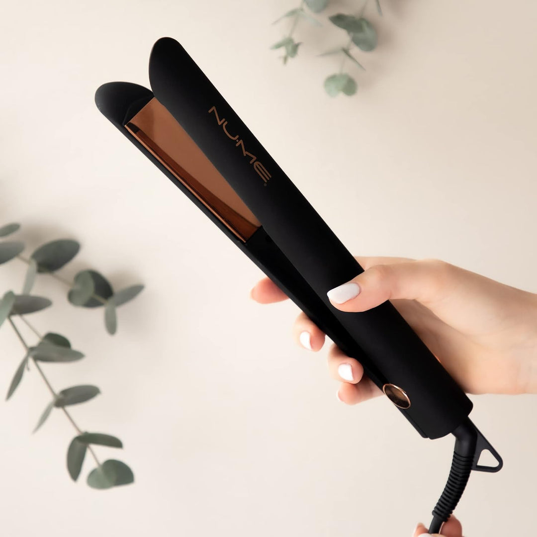 NuMe Style Setter - Plancha plana de titanio, planchas flotantes de...