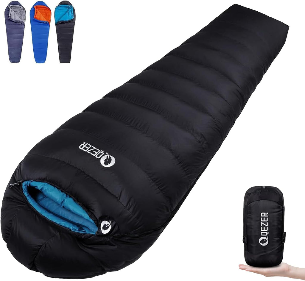 Mochila/Almohada de dormir Down Mummy para adultos, 600 Fill Power para senderismo