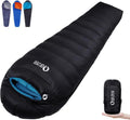 Mochila/Almohada de dormir Down Mummy para adultos, 600 Fill Power para senderismo