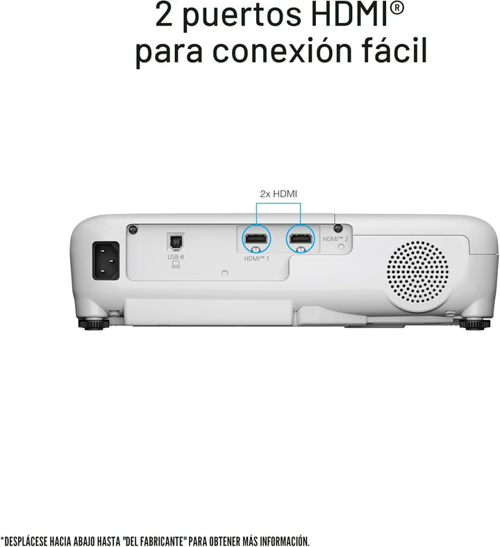 Epson EX3290 Proyector 3LCD WXGA de 3 chips, 4,000 lúmenes de alto...