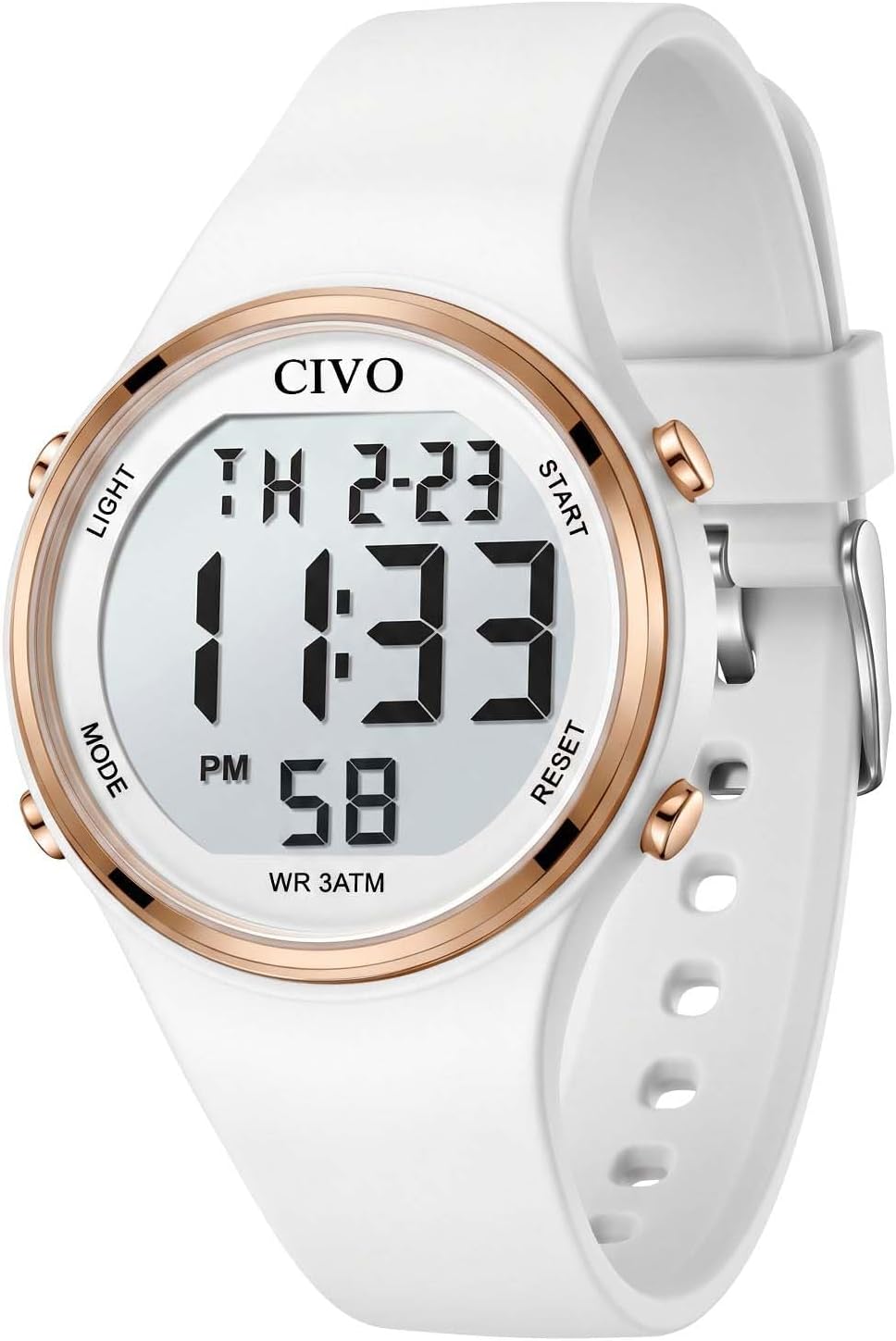Relojes Deportivos Digitales CIVO para Mujer: Pantalla LCD Grande, Números de Fácil Lectura