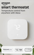 Amazon Smart Thermostat con cableado-C, Ahorra dinero y energía, Compatible con Alexa y Ring