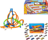 Paquete de Hot Wheels Epic Crash Dash 5 zonas de choque, fácil de g...